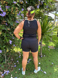 REGATA CROPPED PATIMODAFITNESS Poliamida preta